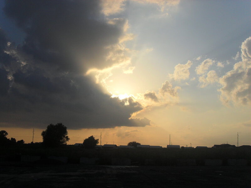 Sunlight Through Clouds — Yellow