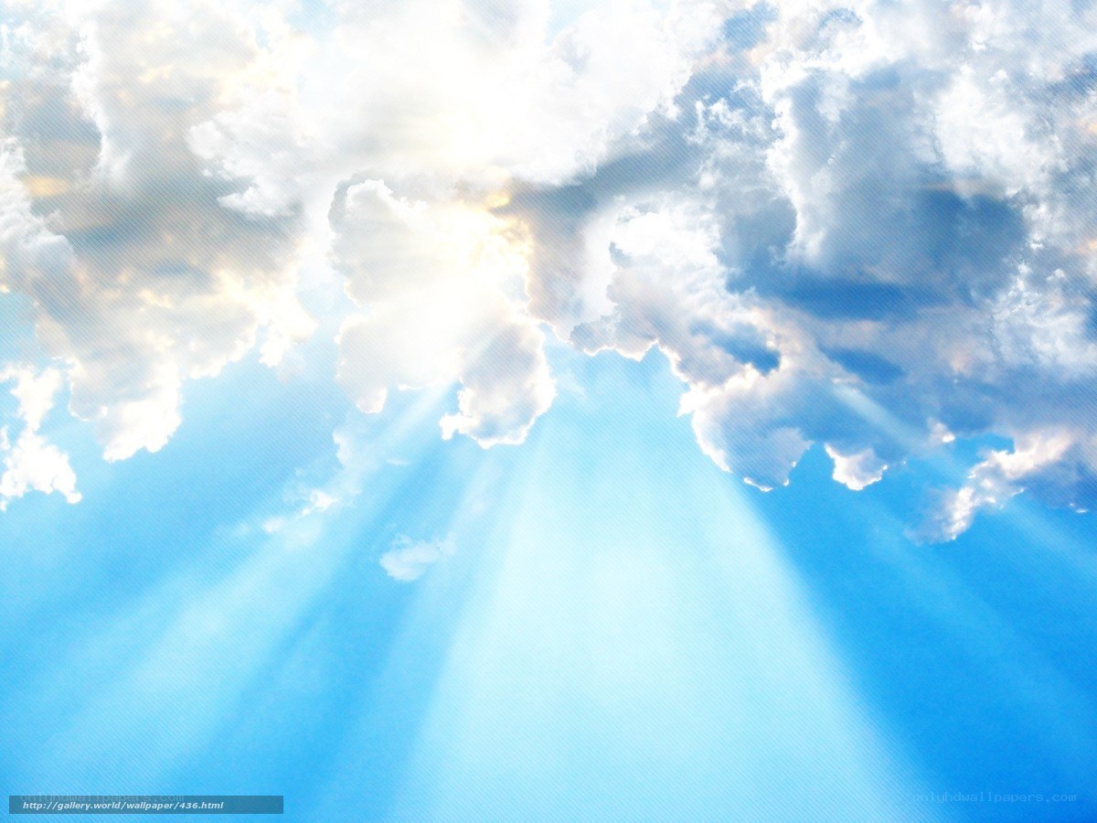 Sunlight through clouds
