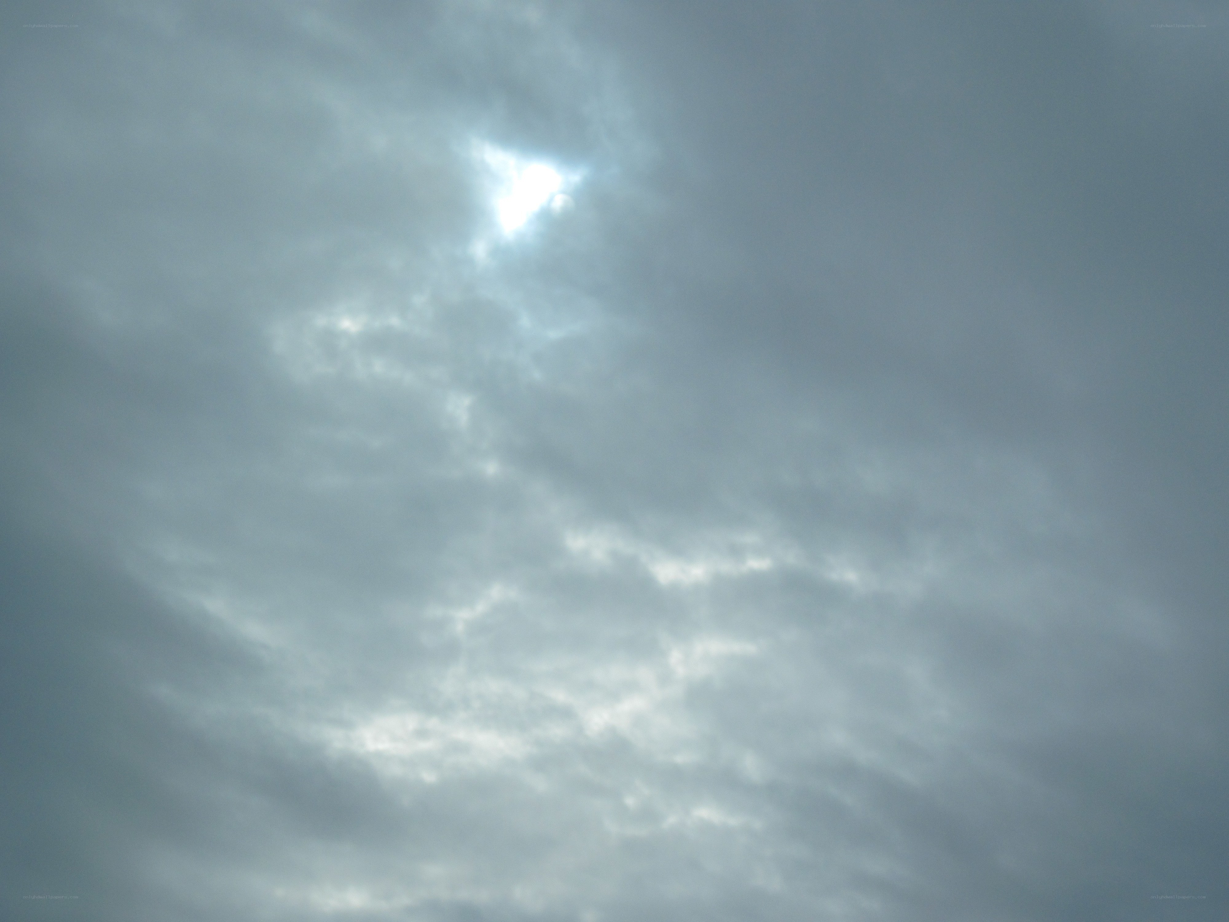 Sunlight through cloudy sky