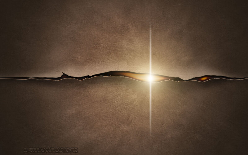 Sunlight Through Crack
