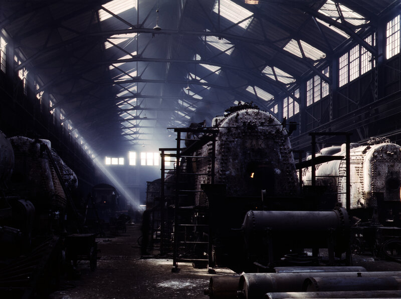 Sunlight through factory roof