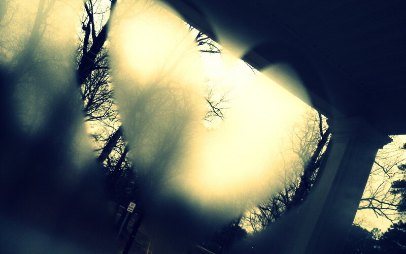 sunlight through foggy window