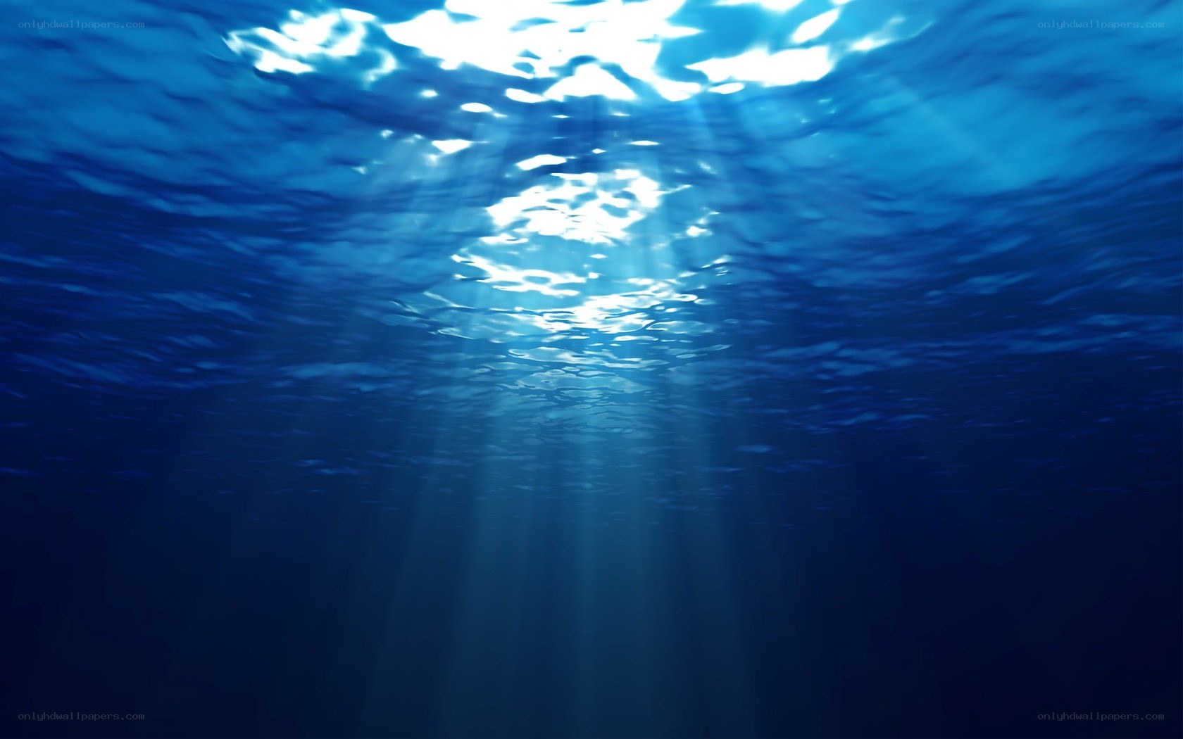 sunlight through ocean surface