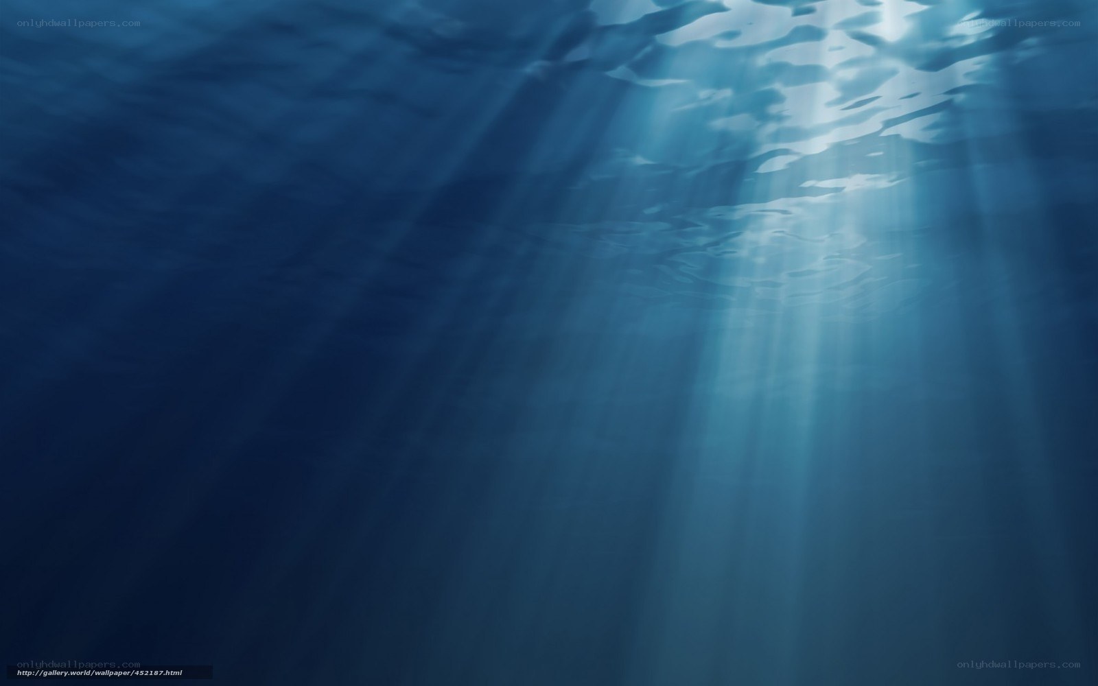 sunlight through ocean water