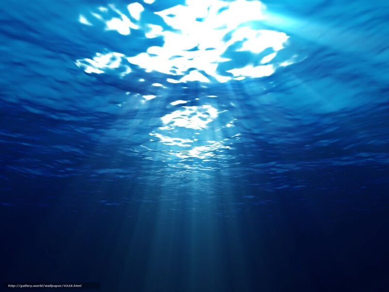 sunlight through ocean water