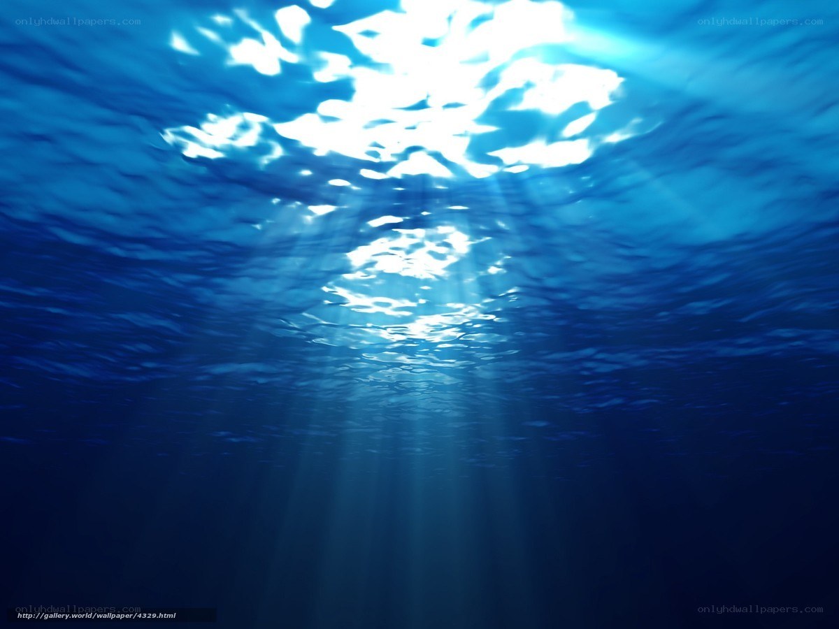 sunlight through ocean water