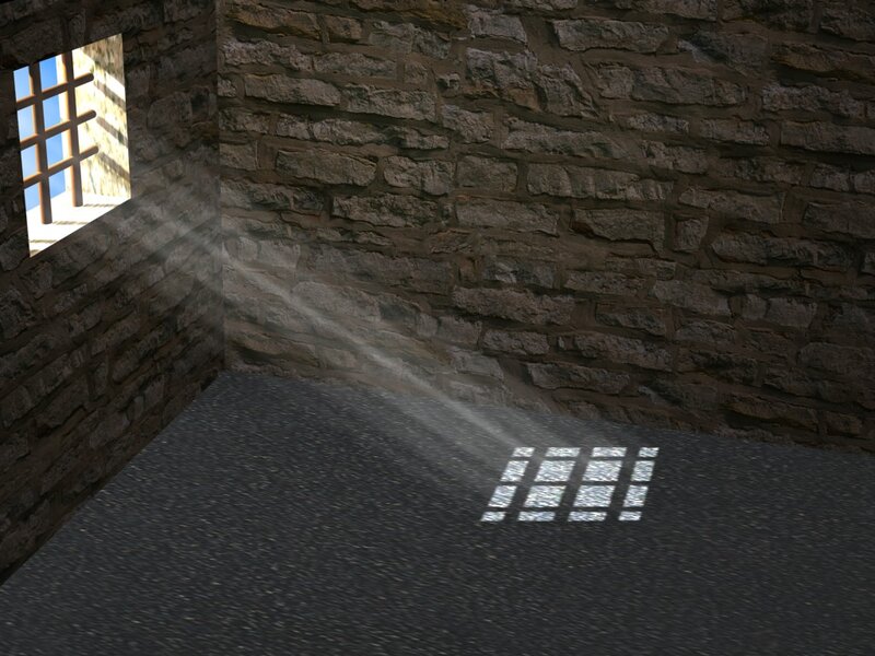 Sunlight Through Prison Window