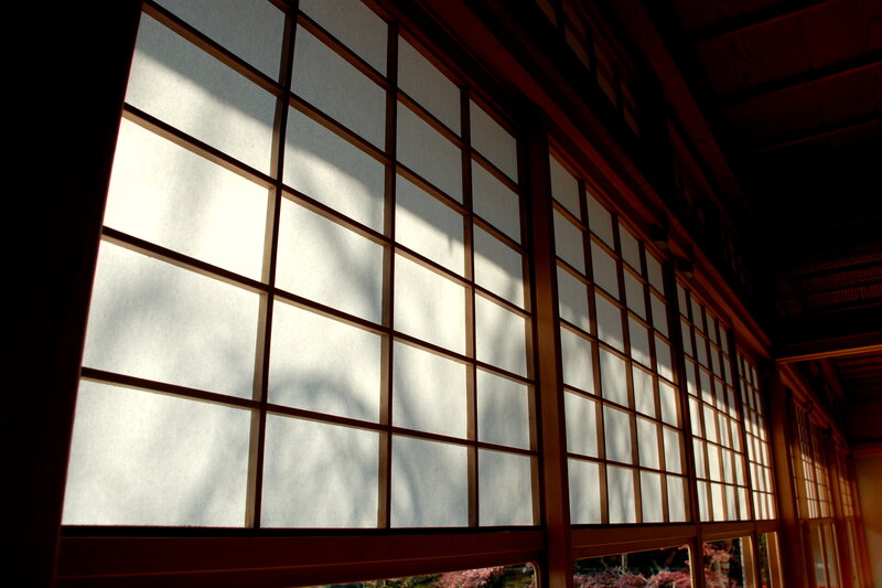 Sunlight through shoji screens