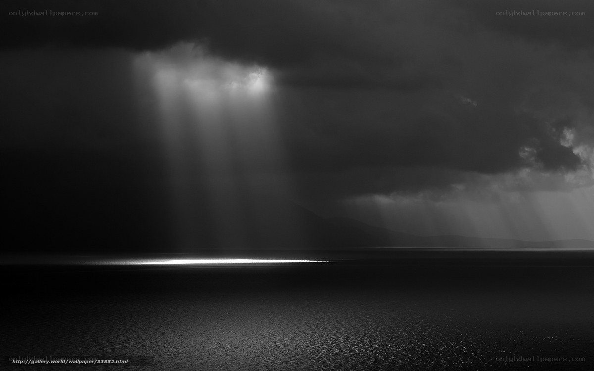 Sunlight through storm clouds