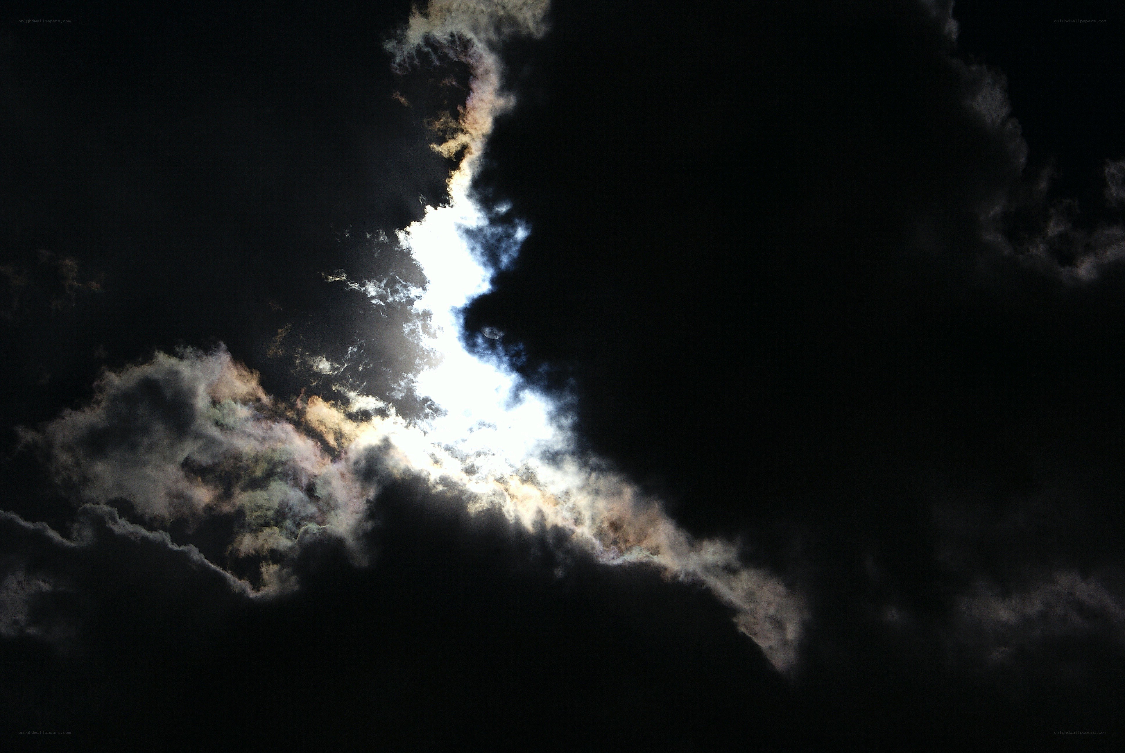 Sunlight through storm clouds