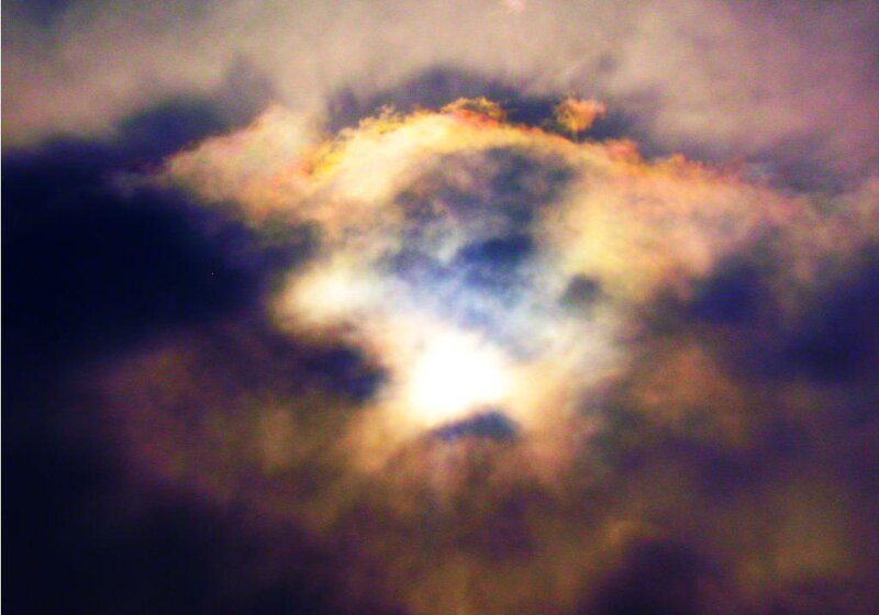 Sunlight through storm clouds