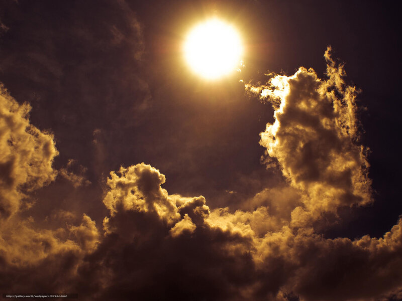 Sunlight through storm clouds
