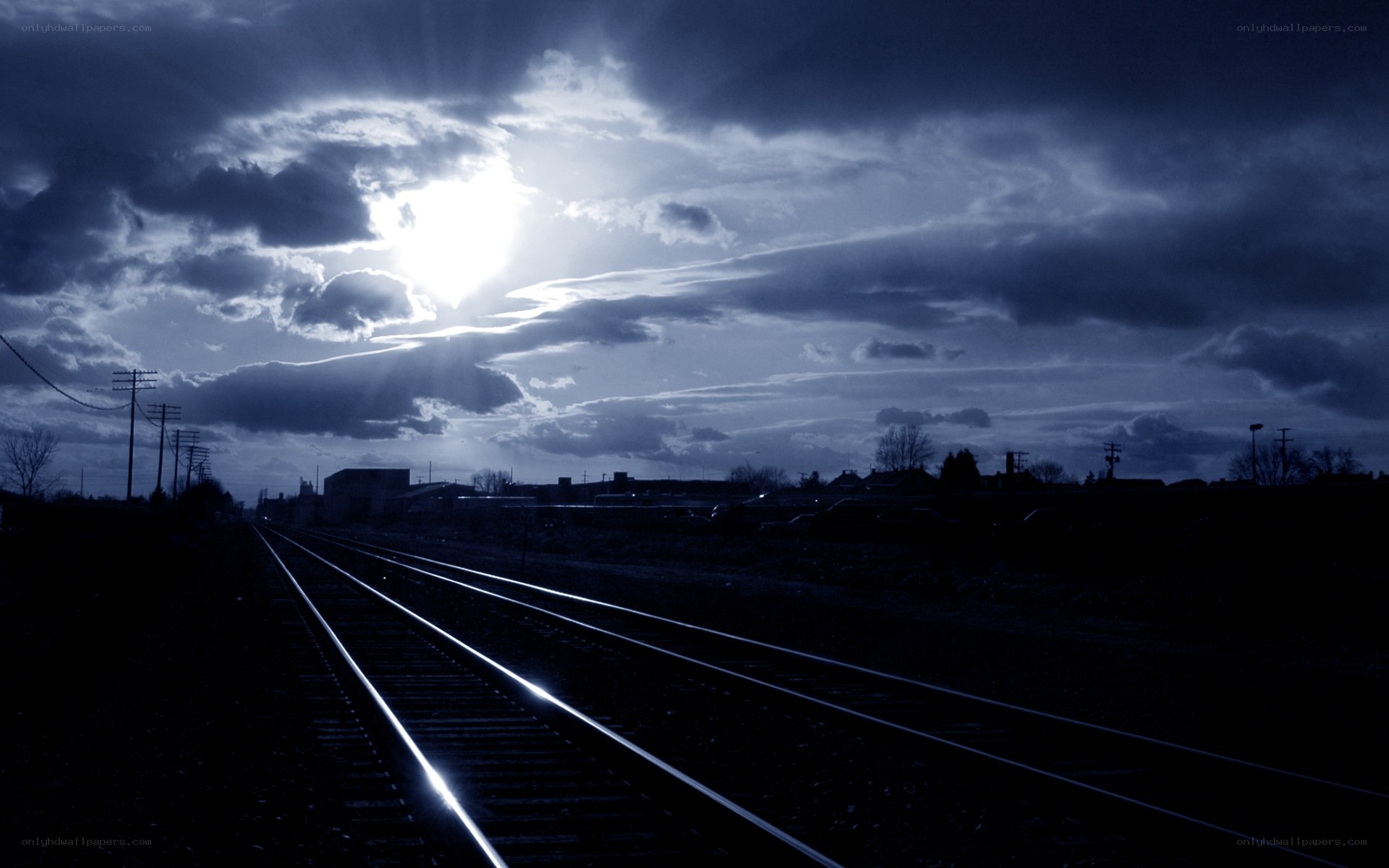 Sunlight through stormy clouds