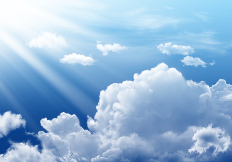 Sunlight through the clouds