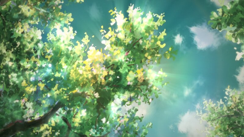Sunlight Through Tree Leaves — Green, Serene, Afternoon, Anime