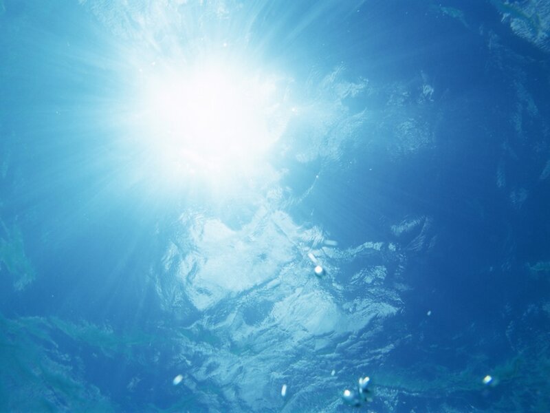 Sunlight Through Water — Blue, Serene