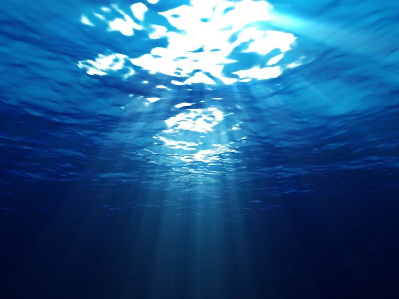 Sunlight Through Water Surface — Blue