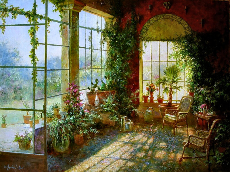 Sunlit Conservatory
