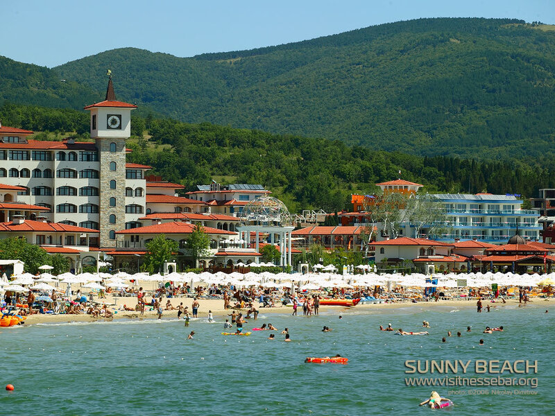 Sunny Beach resort scene