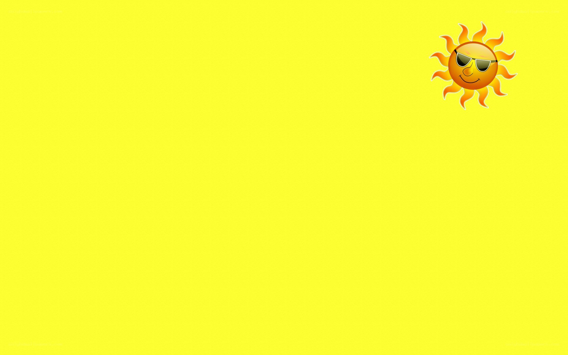 sunny emoji on yellow background