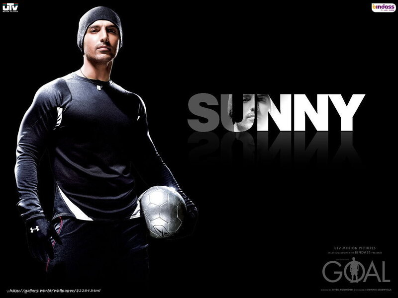 Sunny football promotional poster