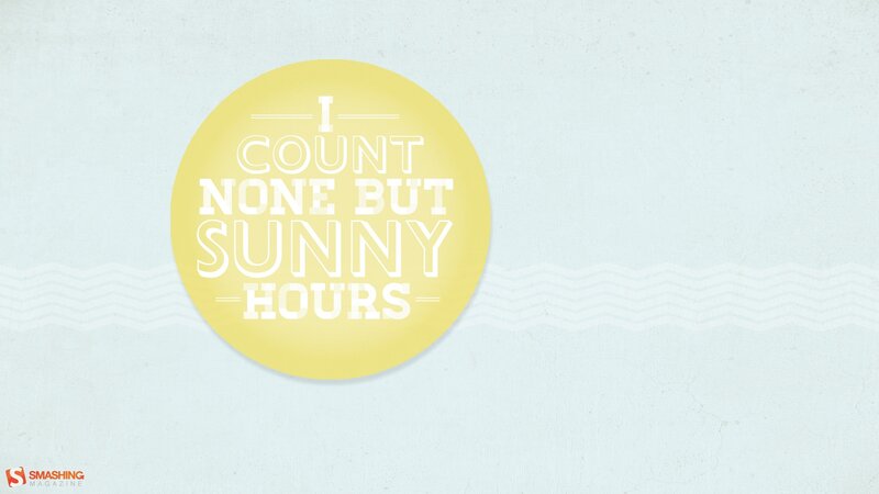 sunny hours quote graphic