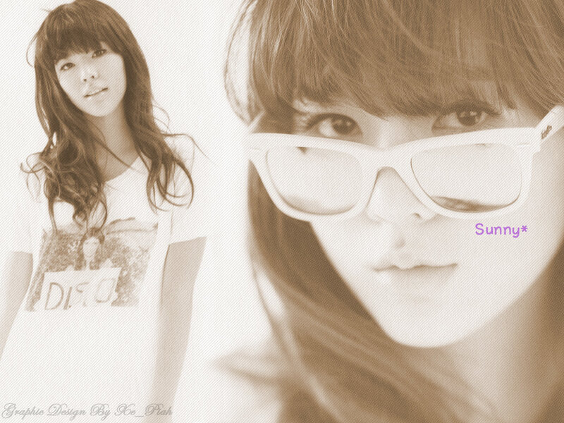 Sunny in white sunglasses