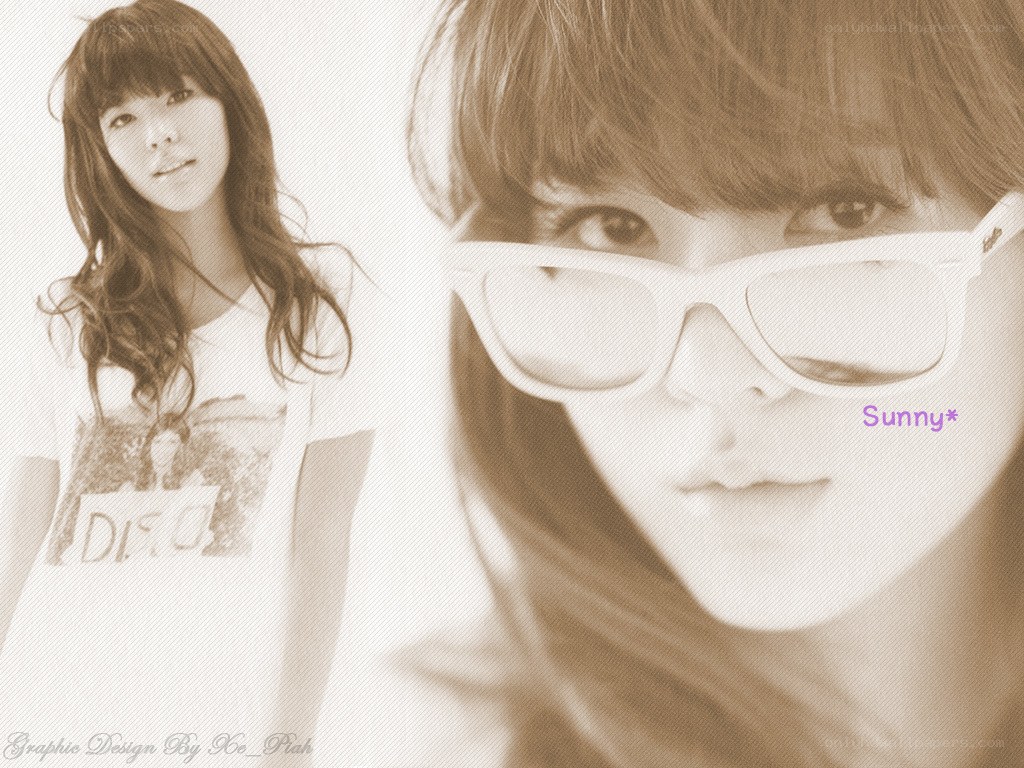 Sunny in white sunglasses