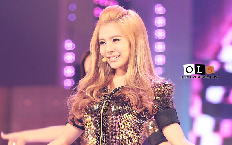 sunny performing on stage