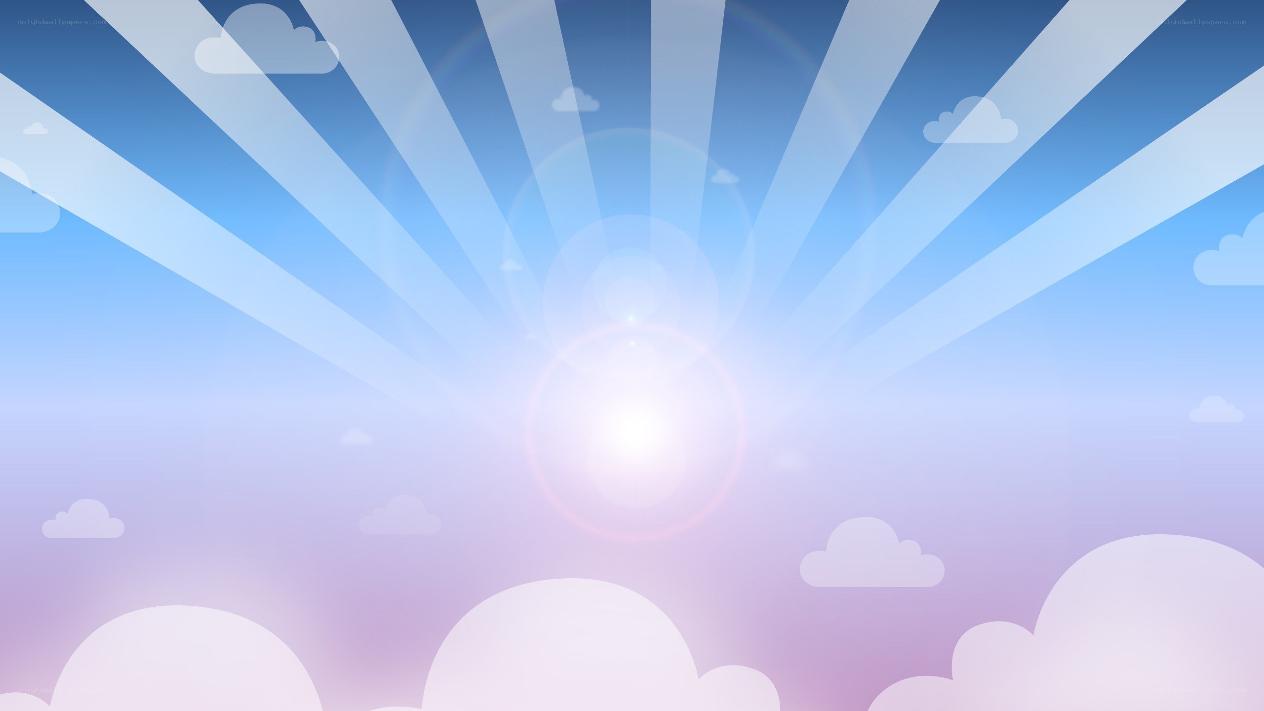 sunny sky with clouds