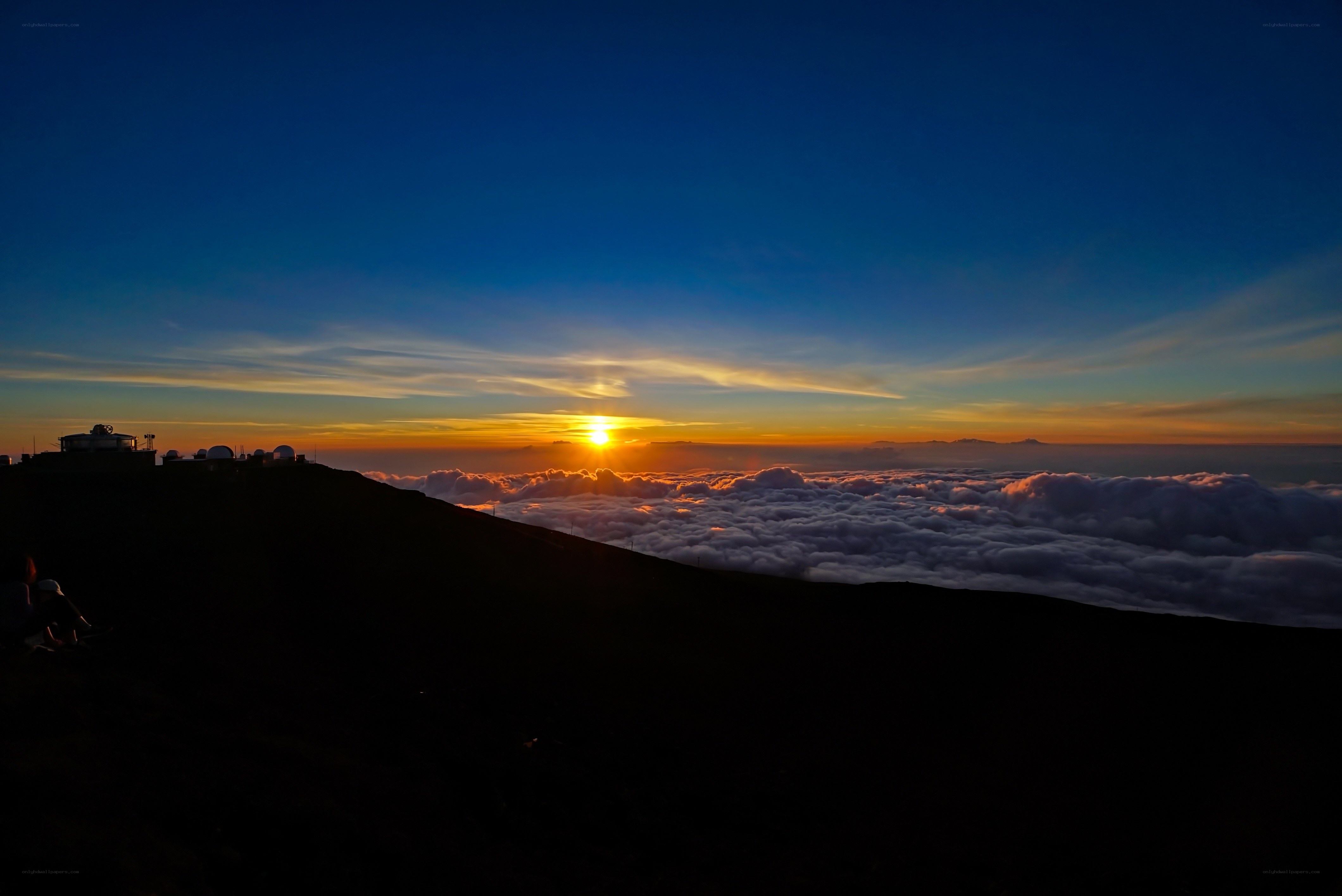 Sunrise above the clouds