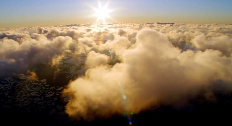 Sunrise above the clouds