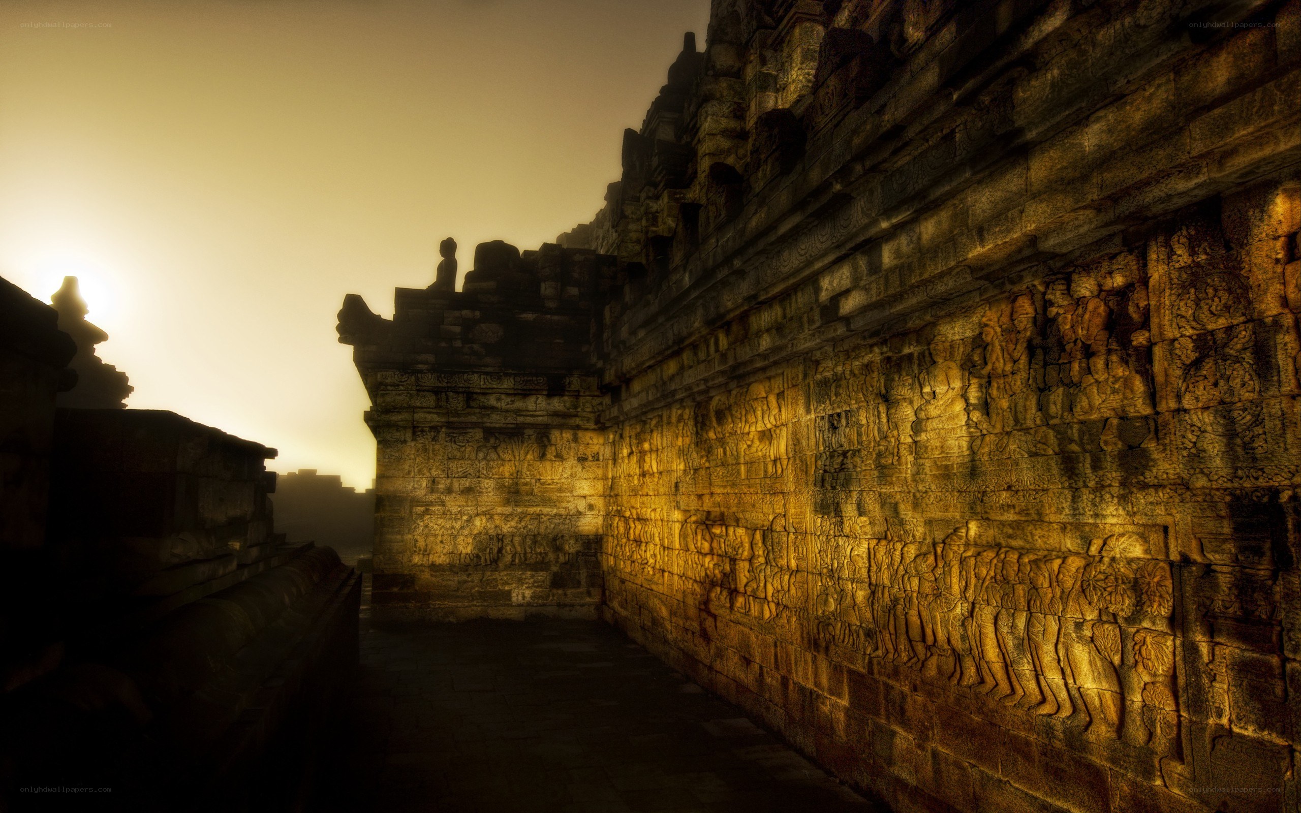Sunrise at Borobudur Temple