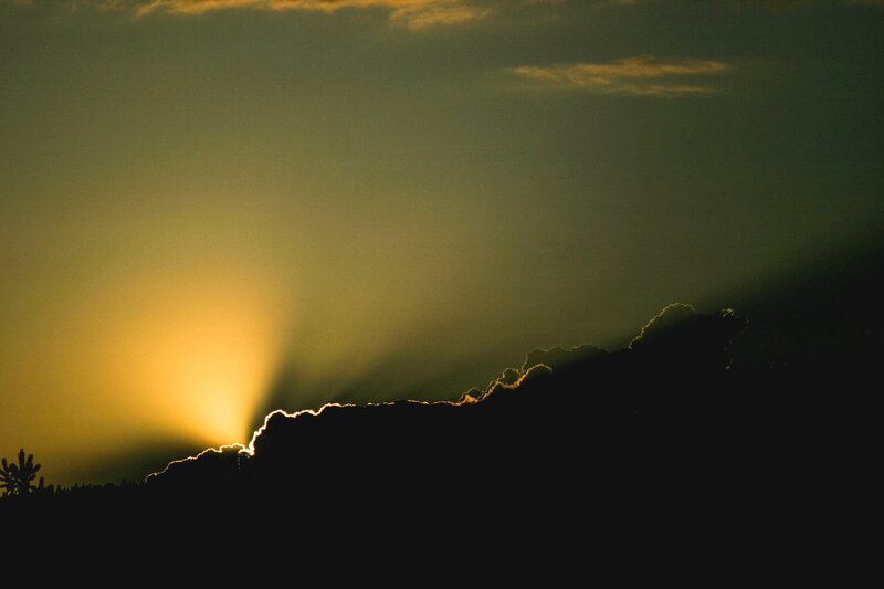 Sunrise Behind Clouds