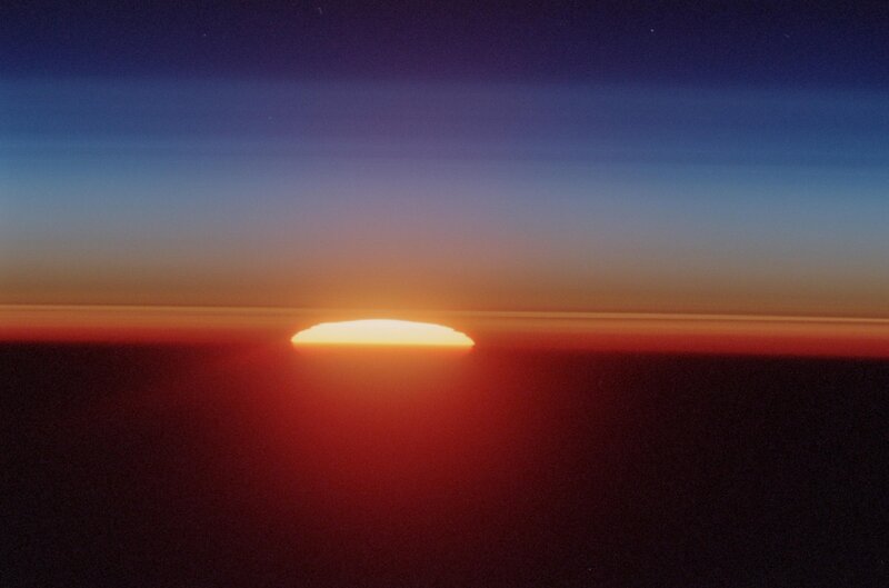 Sunrise from above the clouds
