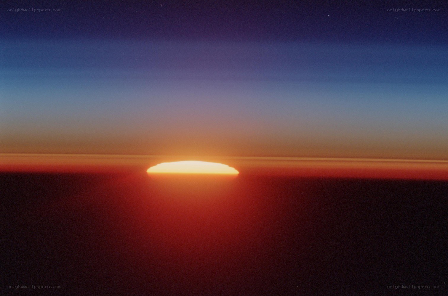 Sunrise from above the clouds