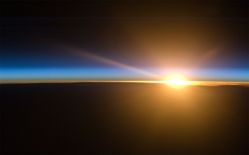 Sunrise from space