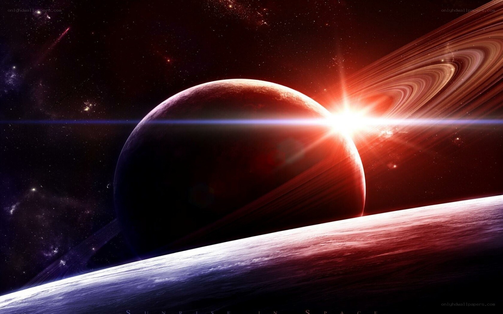 Sunrise in space