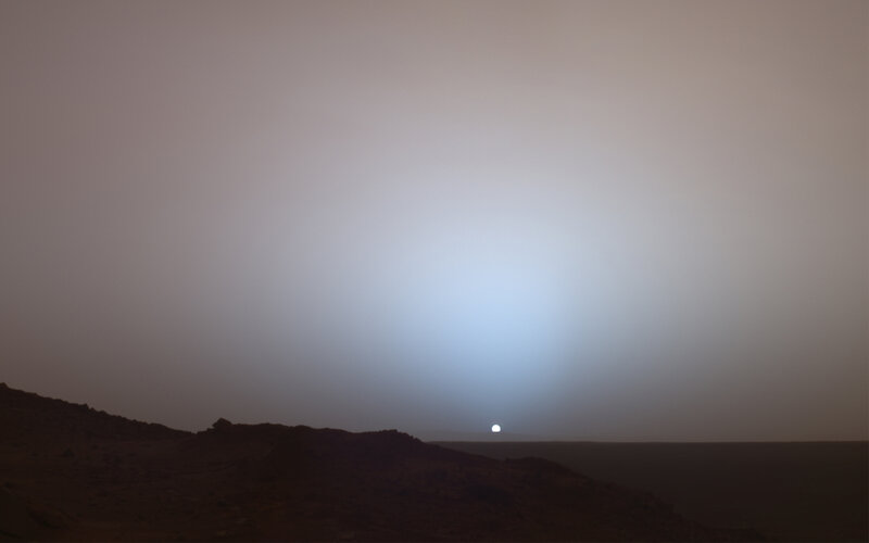 Sunrise on Mars — Gray, Desolate