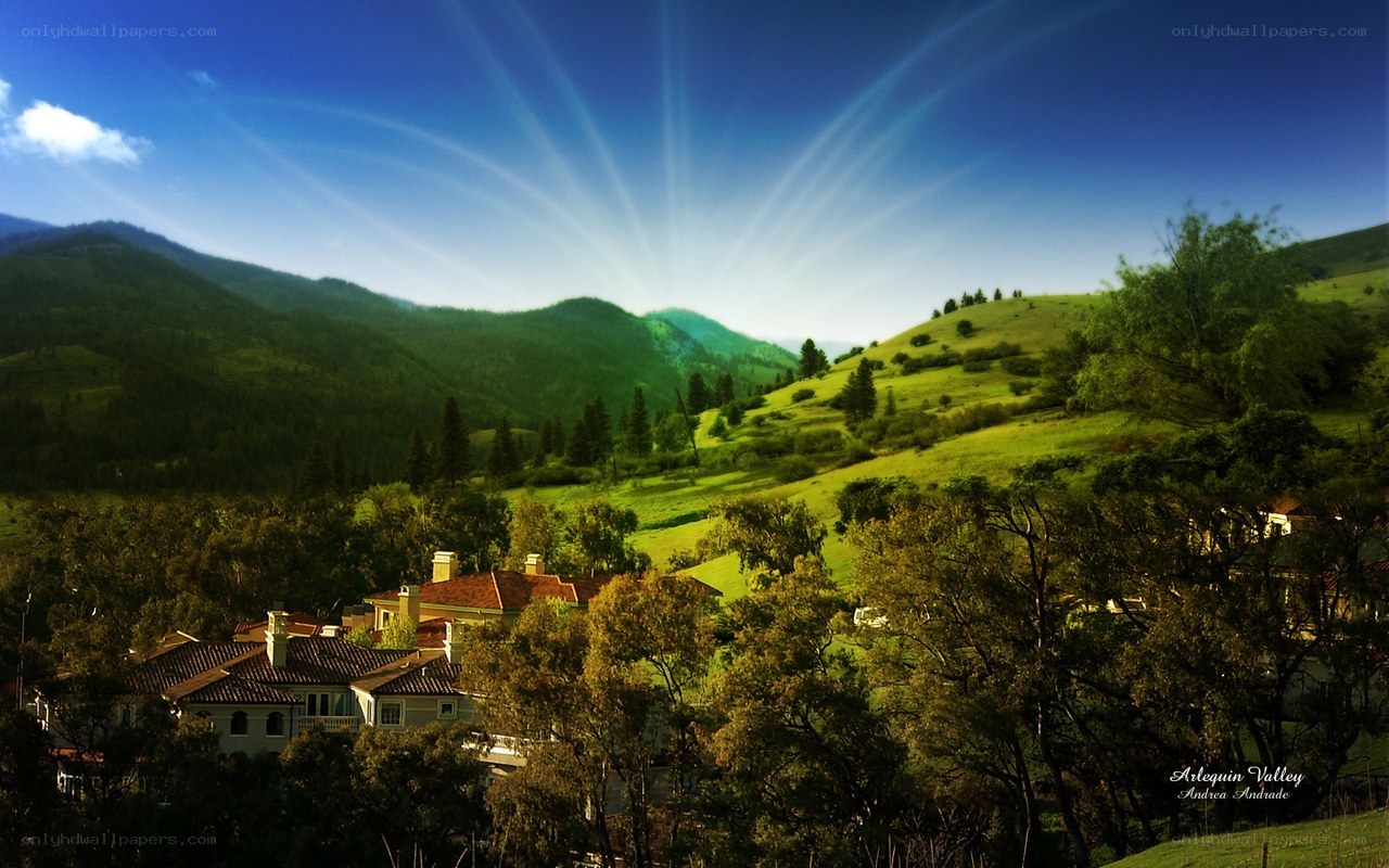 Sunrise over Artequin Valley