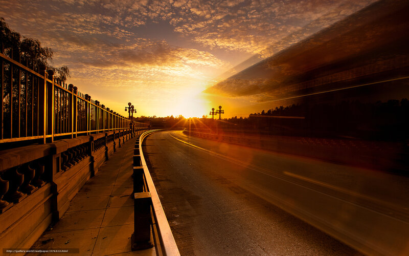 Sunrise over Bridge