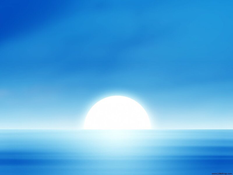 Sunrise over calm ocean