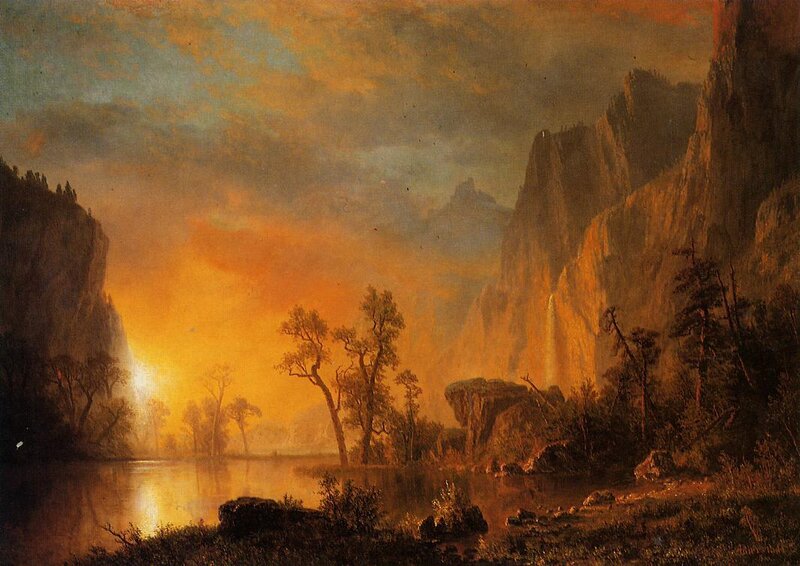 Sunrise over Canyon — Orange