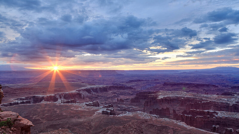 Sunrise over Canyon — Purple