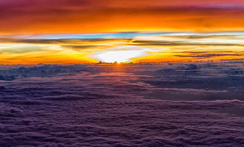 Sunrise over Cloud Layer