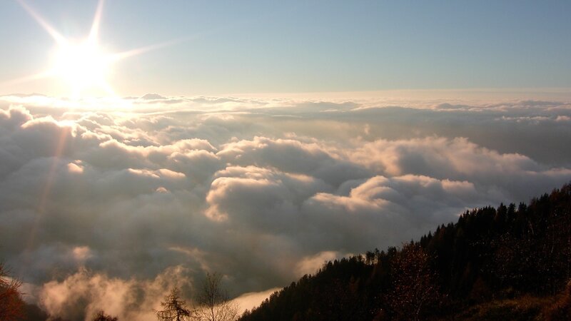 Sunrise over Cloud Sea — White