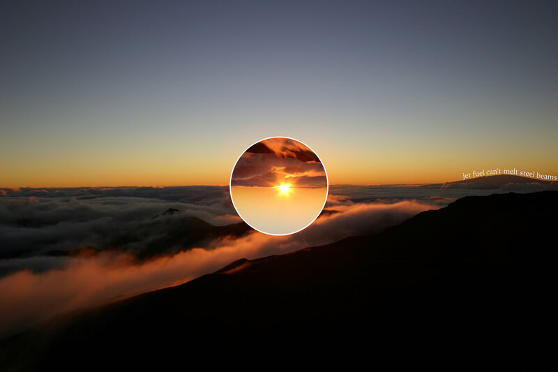 Sunrise over Clouds — Orange, Serene, Photograph, Mountain