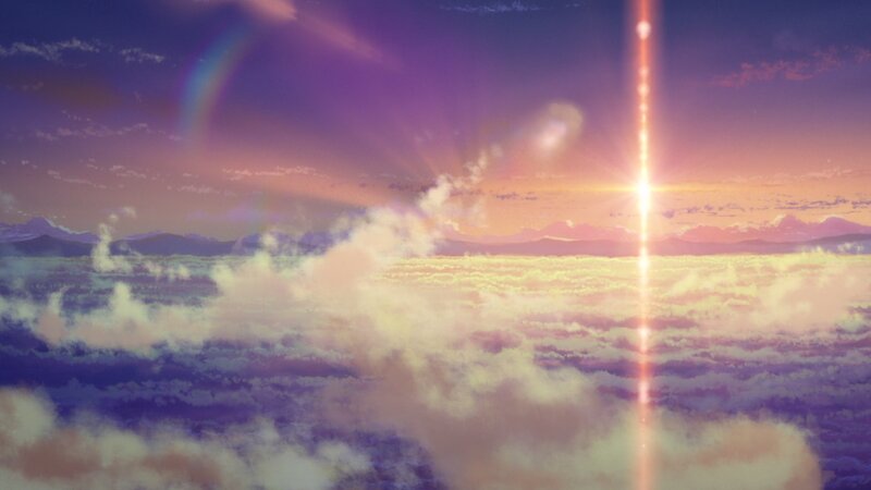 Sunrise over Clouds — Purple, Serene