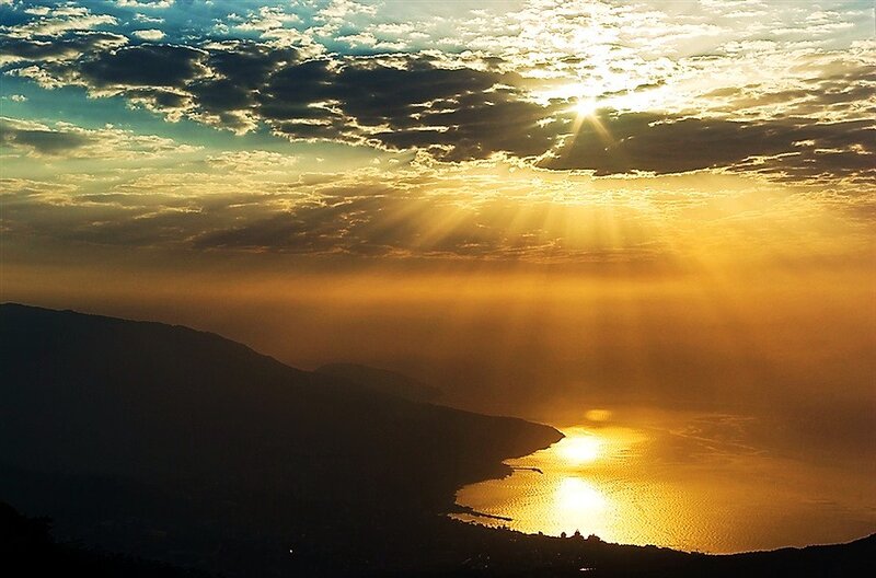 Sunrise over Coastal Bay