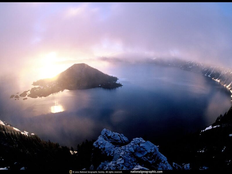 Sunrise over Crater Lake